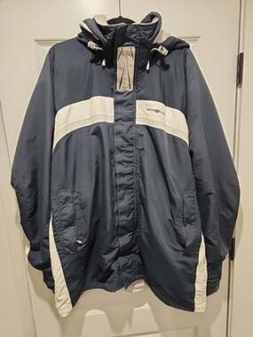 Vintage TP 1 Henri Lloyd Sailing Yachting Marine Jacket Mens XL Navy White Gray